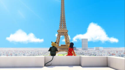 ladynoir by the eiffel tower